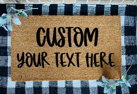 Alfombra de puerta personalizada