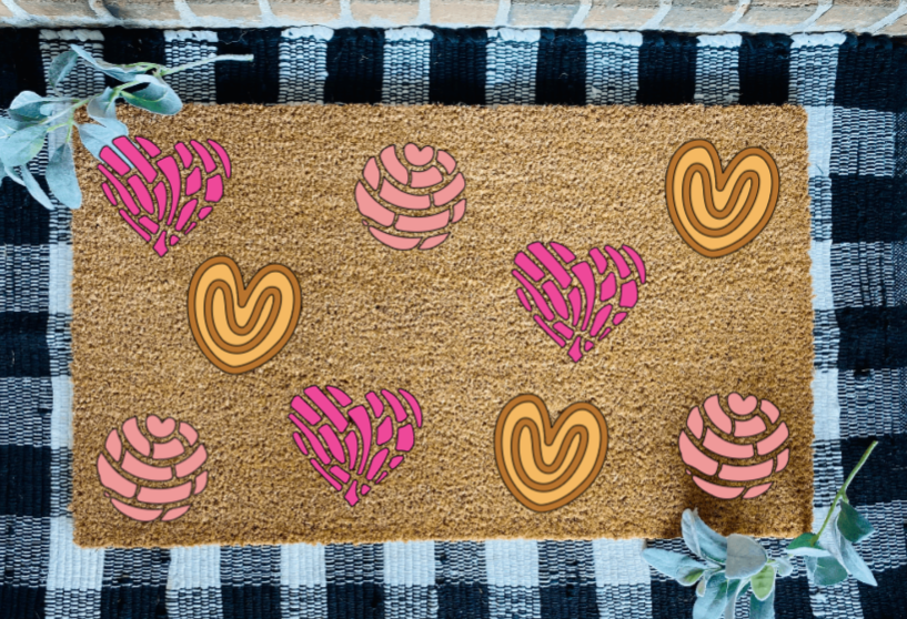 Pan Dulce Hearts Doormat