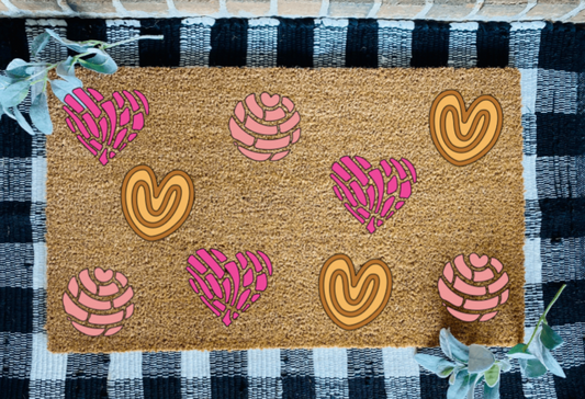 Pan Dulce Hearts Doormat