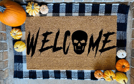 Welcome Skull Door Mat