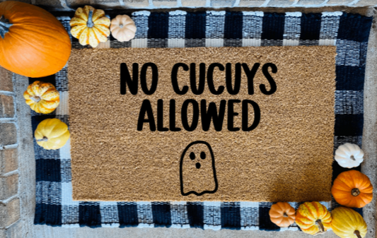 No Cucuys Allowed Ghost Doormat