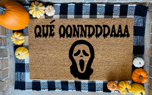 Que Onda Halloween Door Mat