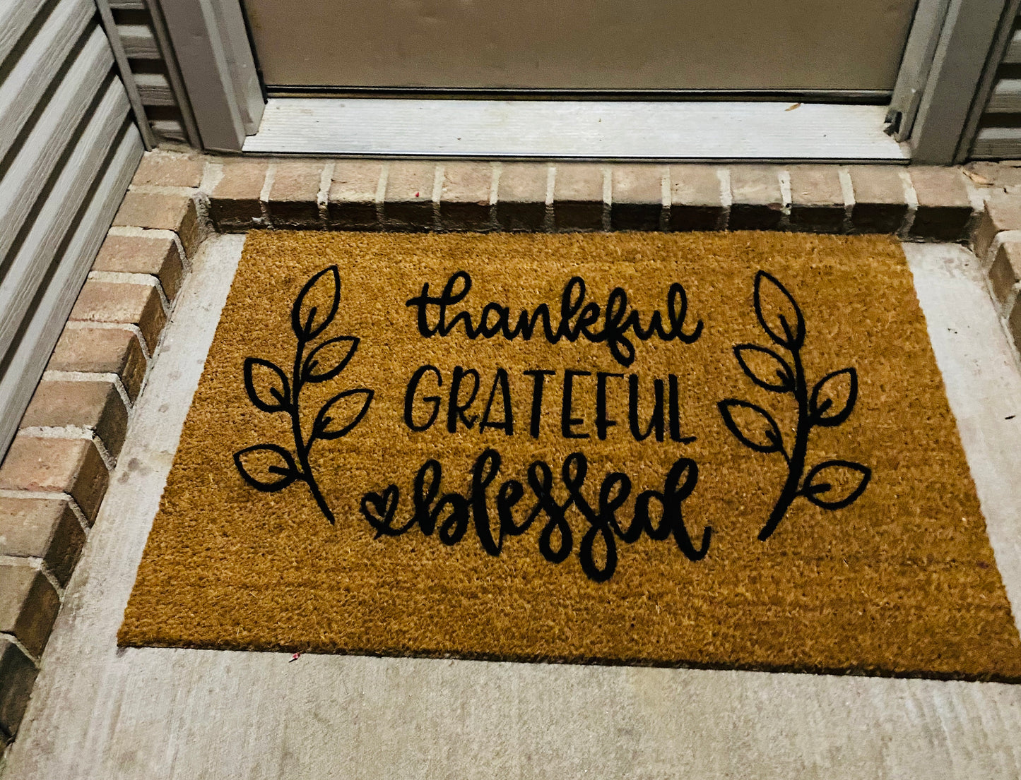 Thankful door mat