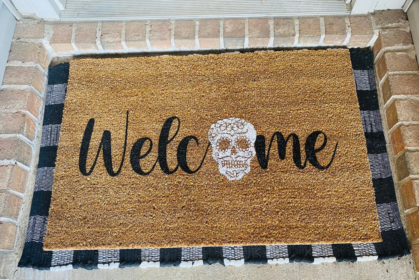 Welcome Dia De Los Muertos Door Mat