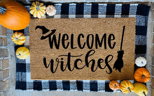 Welcome Witches Coir Door Mat