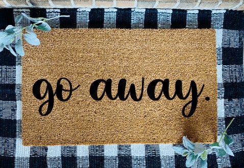 Go Away Door Mat