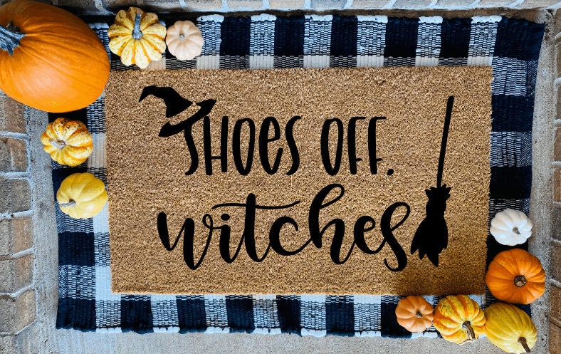 Shoes Off, Witches Coir Door Mat