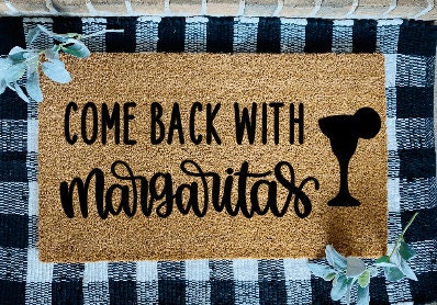 Come Back With Margaritas Coir Welcome Door Mat