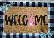 Load image into Gallery viewer, Welcome Easter Bunny Door Mat

