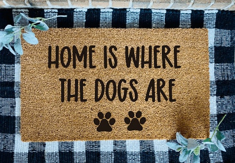 Home Is Where The Dogs/Cats Are Door Mat