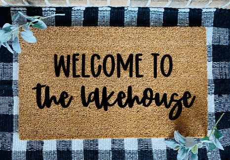 Welcome To The Lake House Door Mat