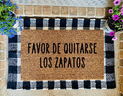 Favor De Quitarse Los Zapatos Tapete