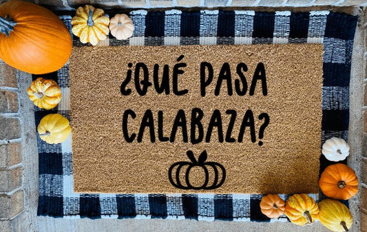 Que Pasa Calabaza Tapete En Español